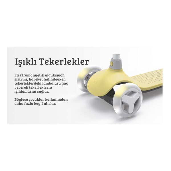 Xiaomi Mitu Işıklı Scooter - Sarı