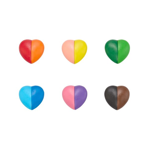 Ooly I Heart Art Silinebilir 6lı Renk Mum Boya(12