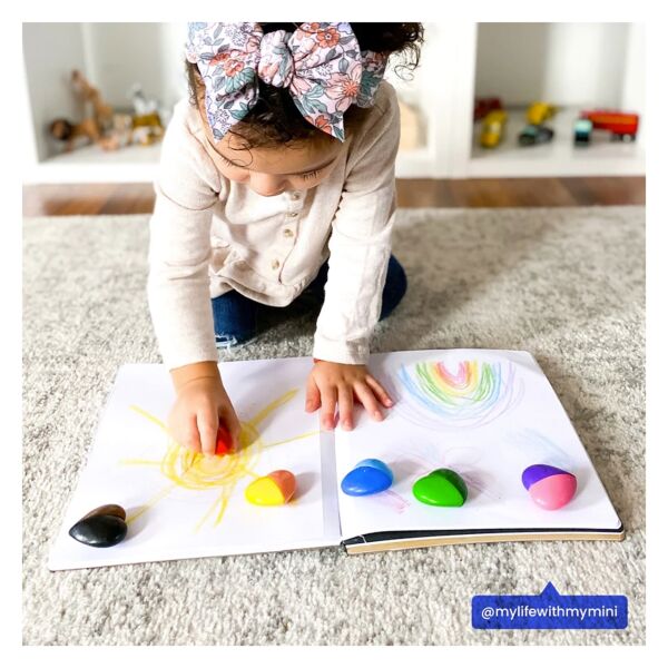 Ooly I Heart Art Silinebilir 6lı Renk Mum Boya(12