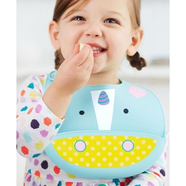 Skip Hop Zoo Silikon Önlük Unicorn