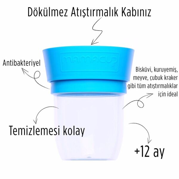 Mamacup Sarı Atıştırma Bardağı +Kapak