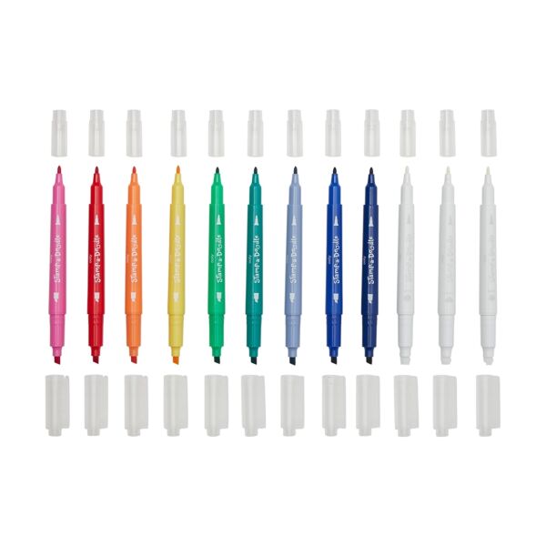 Ooly Stamp A Doodle Çift Uçlu 12’li Keçeli Kalem