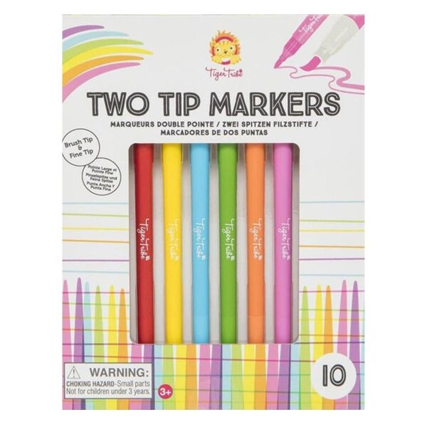 Tiger Tribe 10’lu İki Uçlu Keçeli Boya Kalemi
