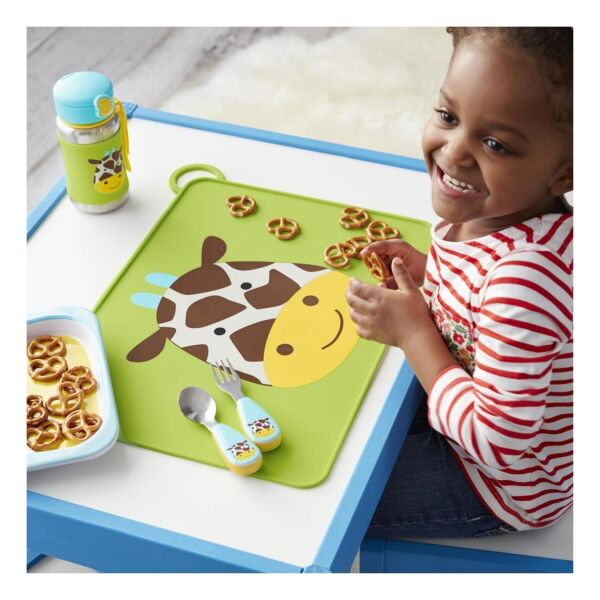 Skip Hop Pipetli Paslanmaz Çelik Suluk - Zürafa