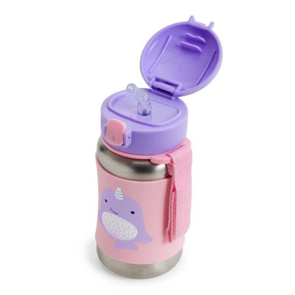 Skip Hop Pipetli Paslanmaz Çelik Suluk Narwhal