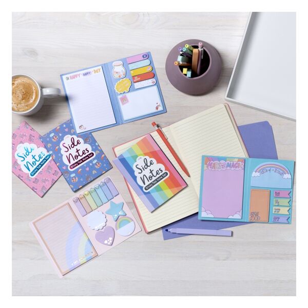 Ooly Side Notes Yapışkanlı Etiket Seti - Pastel Ra