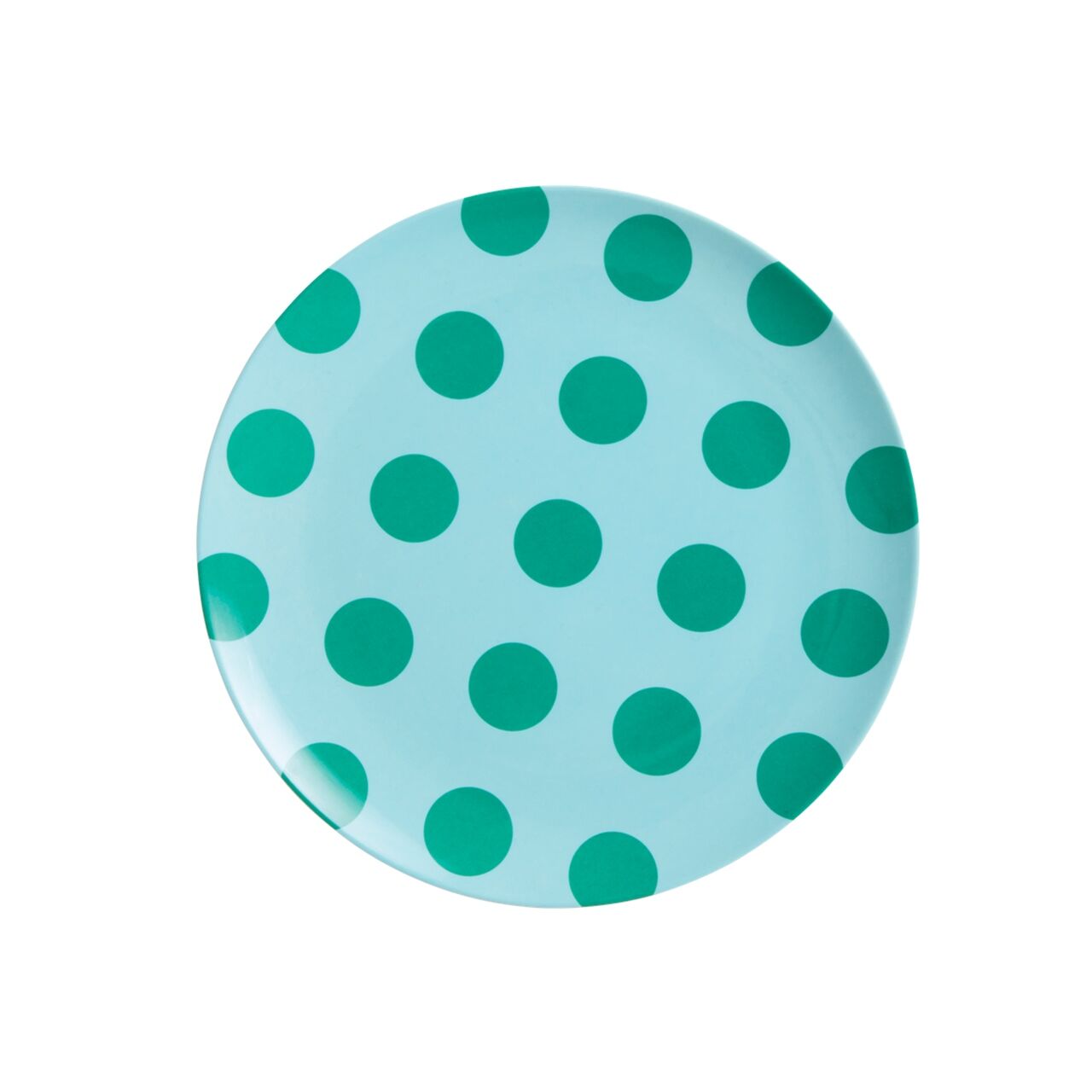 Melamin Tatlı Tabağı - Green Dot