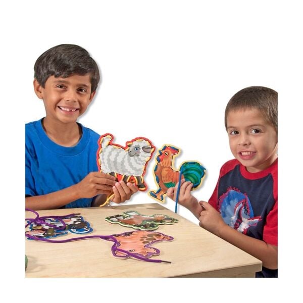 Melissa Doug İp Geçirme - Çiftlik Hayvanları