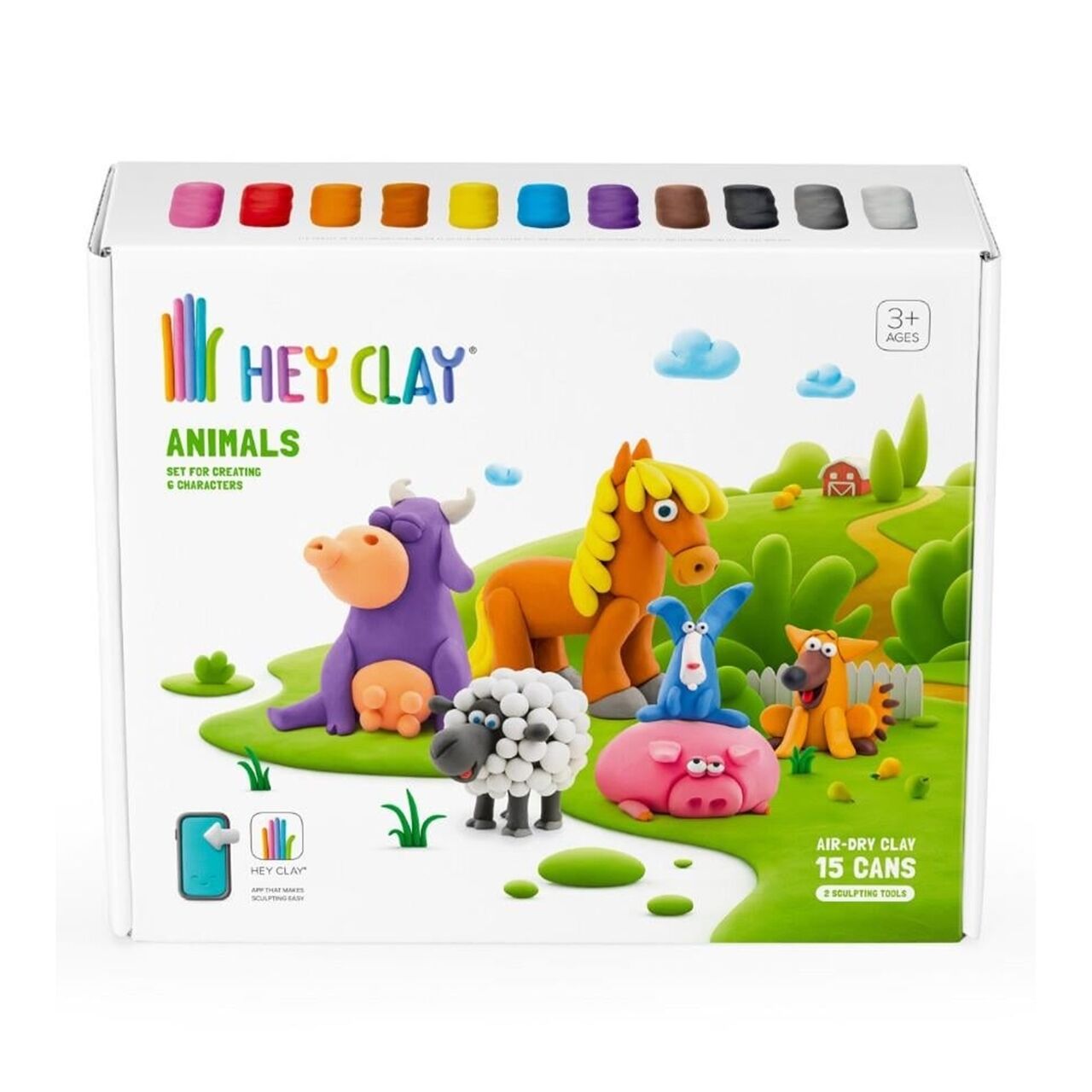 Hey Clay Hava İle Kuruyan Kil (15li Kutu) - Hayvan