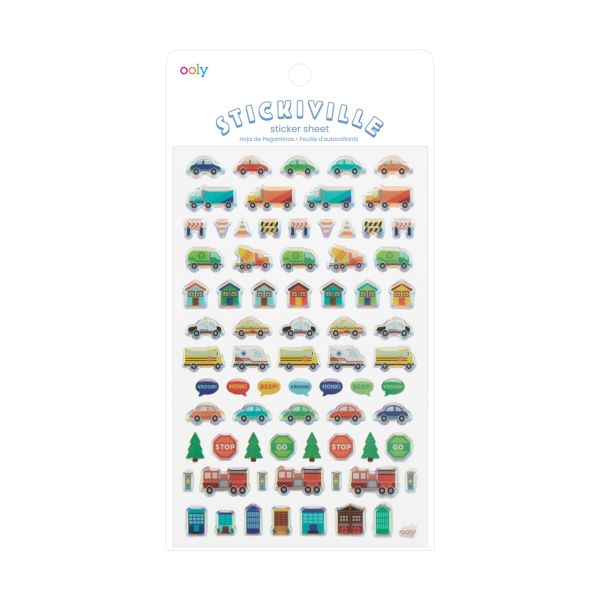 Ooly Stickiville Çıkartmalar - Workin Wheels