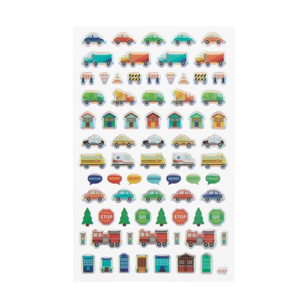 Ooly Stickiville Çıkartmalar - Workin Wheels