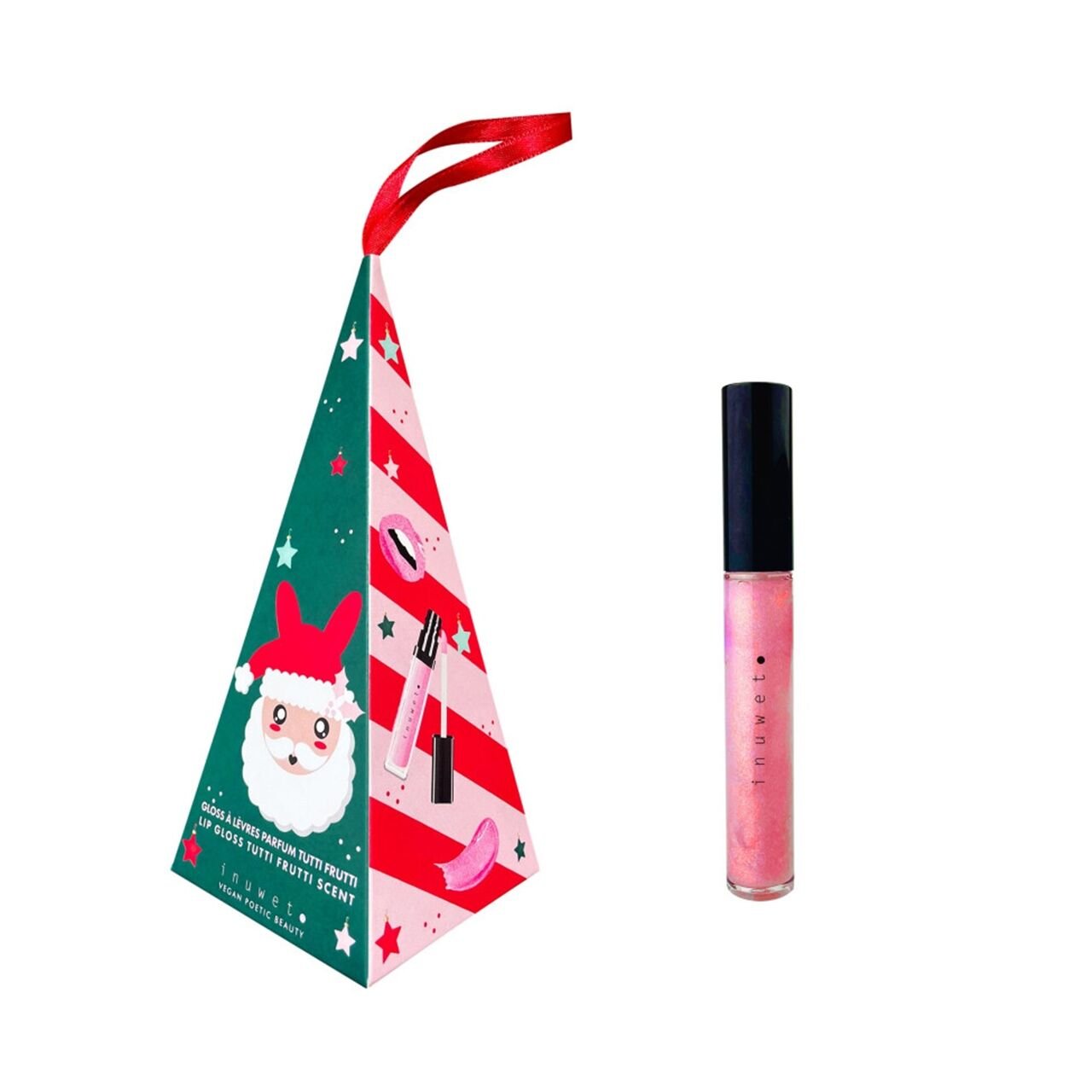 Inuwet Noel Baba Figürlü Hediye Kutusu-Dudak Parla