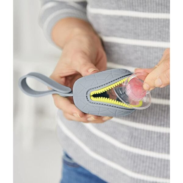Grab&Go Silikon Emzik Kabı - Gri