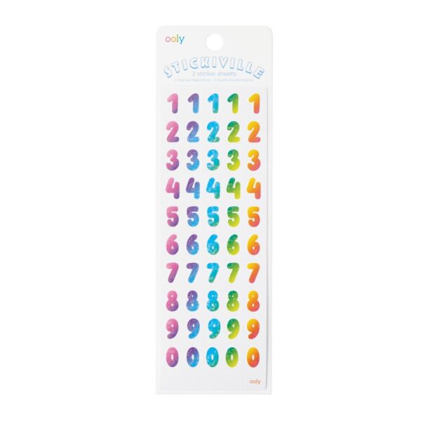 Ooly Stickiville Çıkartmalar - Rainbow Numbers