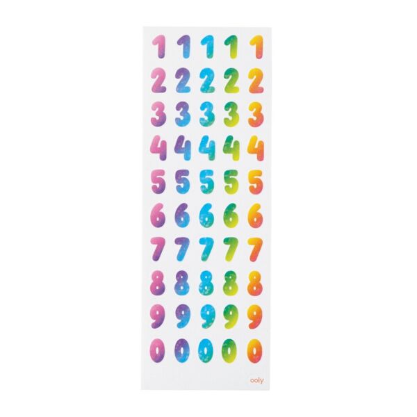 Ooly Stickiville Çıkartmalar - Rainbow Numbers