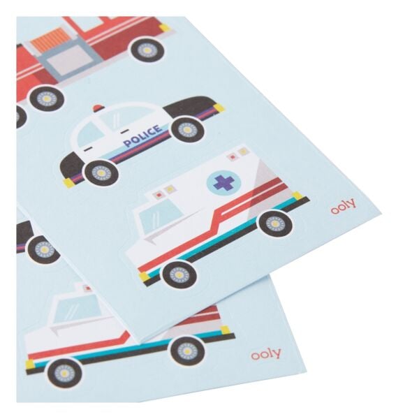 Ooly Stickiville Çıkartmalar - Helping Vehicles