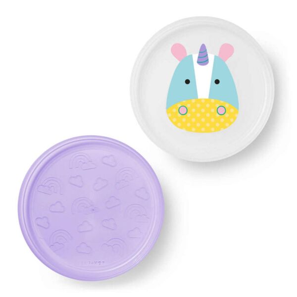 Kaydırmaz Alıştırma Tabak Seti - Unicorn