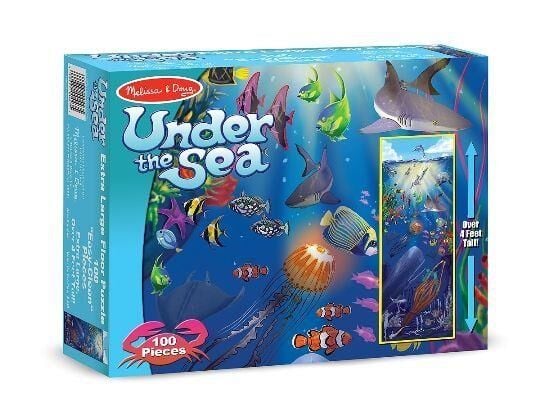 Melissa & Doug Dev Yer Yapbozu - (100 parça)