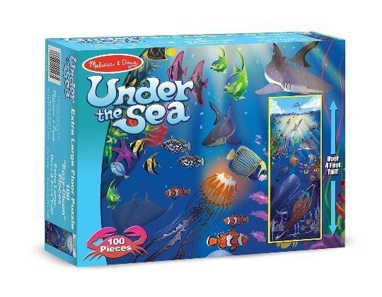 Melissa & Doug Dev Yer Yapbozu - (100 parça)