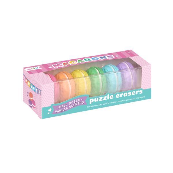 Ooly Macaron 6lı Kokulu Silgi Seti
