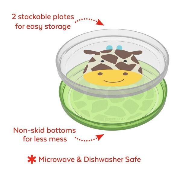 Kaydırmaz Alıştırma Tabak Seti - Zürafa