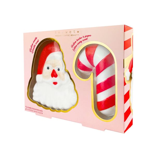 Inuwet Noel Baba ve Baston Şeker Şeklinde 2li Bany