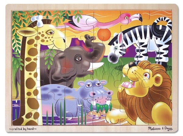 Melissa & Doug Ahşap 24 Parça Yapboz - Safari
