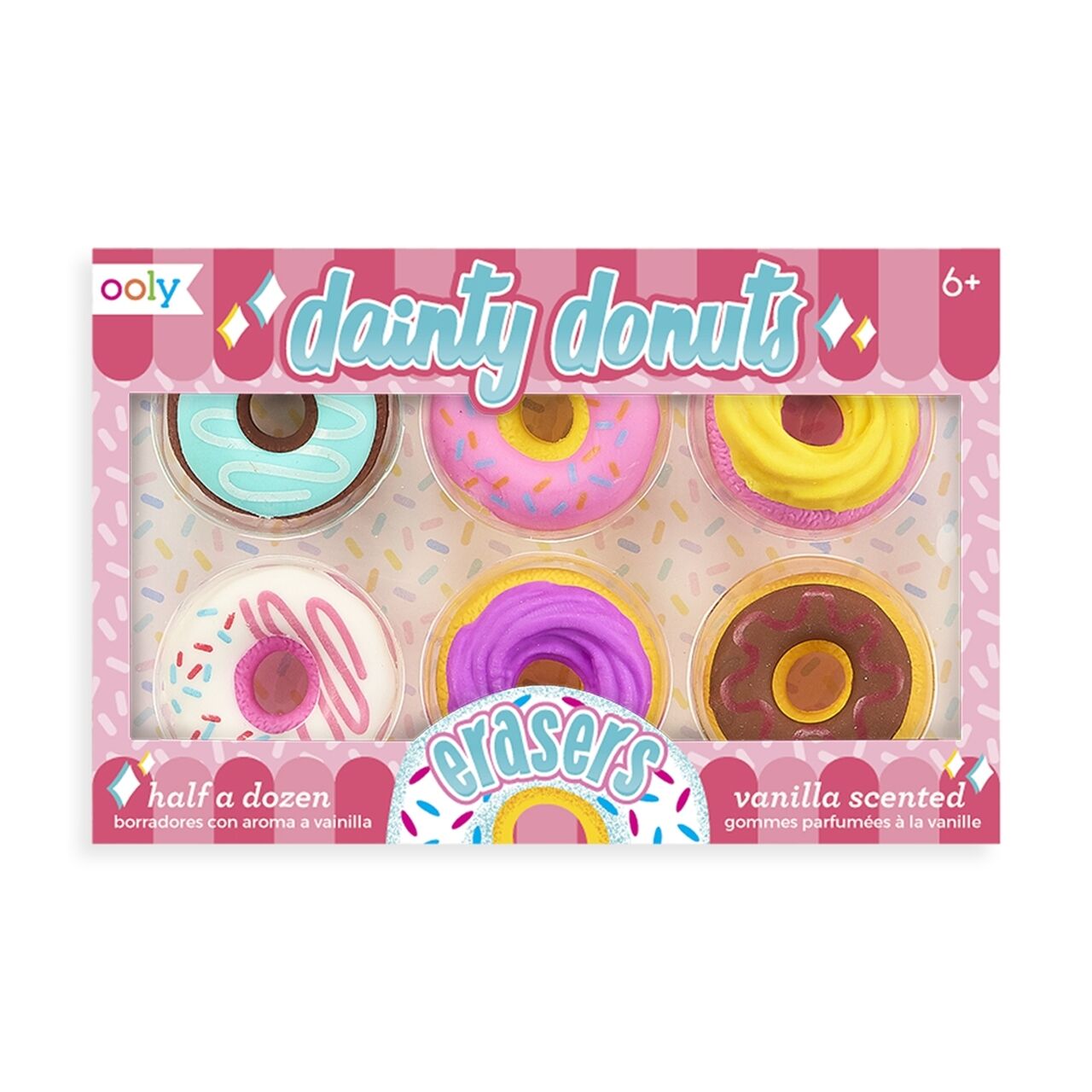 Ooly Dainty Donuts 6lı Kokulu Silgi Seti
