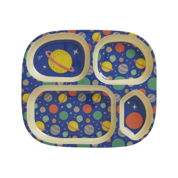 Melamin 4 Bölmeli Mama Tabağı