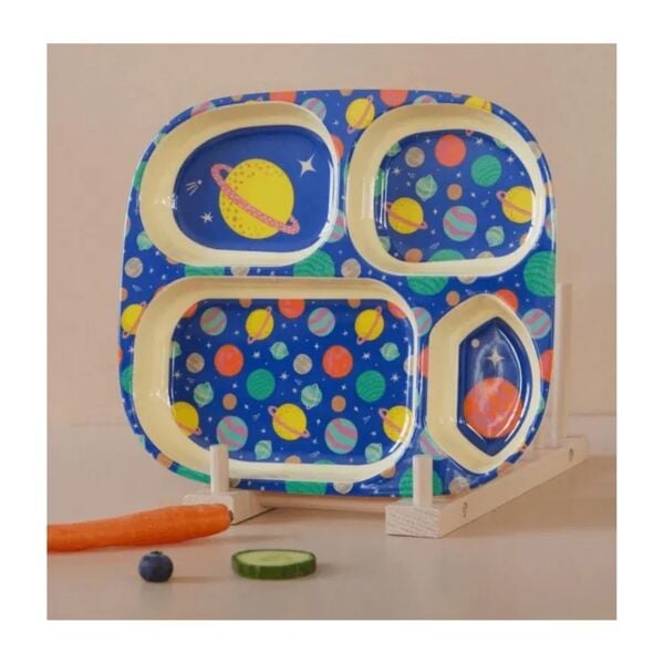 Melamin 4 Bölmeli Mama Tabağı