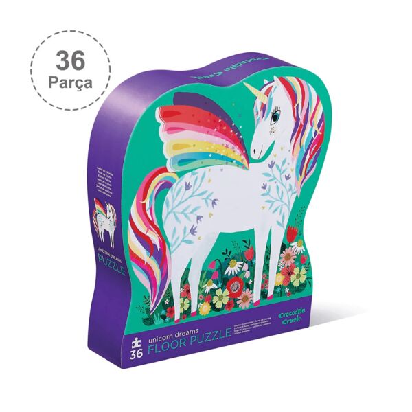 Crocodile Creek Dekoratif Puzzle 36 Parça- Unicorn