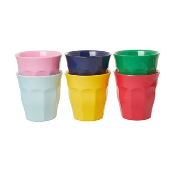 Melamine Bardak Seti  6 lı Renkli 250 mL