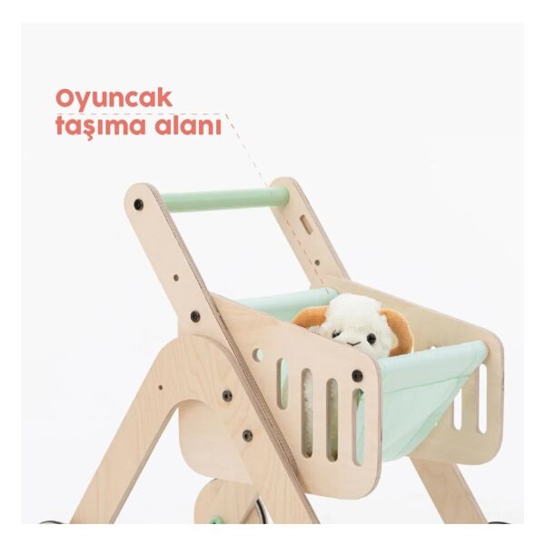 Mamatoyz Trio Shopper Yürüteç ve Oyuncak Avm Araba