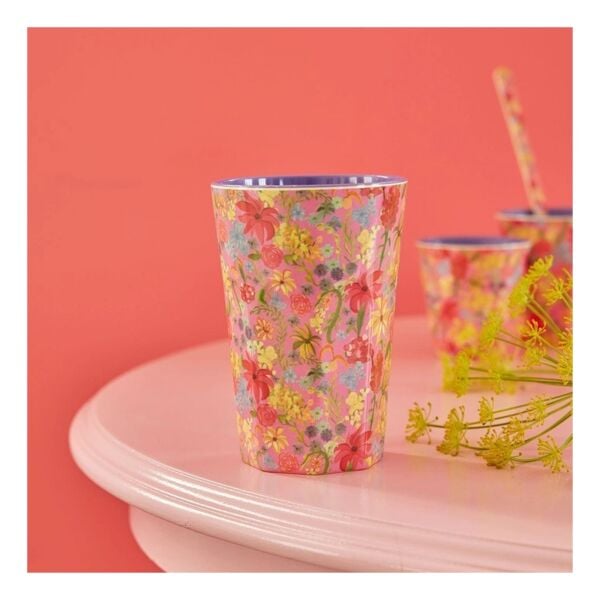 Melamin Bardak  Tall Swedish Flower