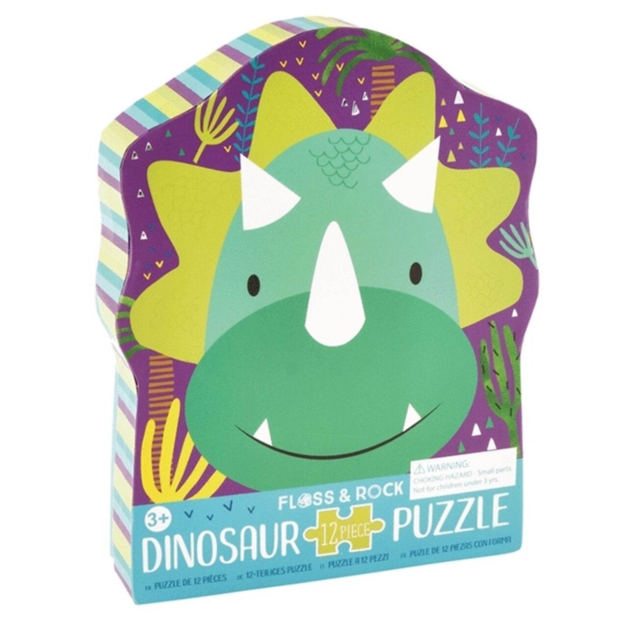 Floss Rock 12 Parça Şekilli Yap Boz - Dinosaur