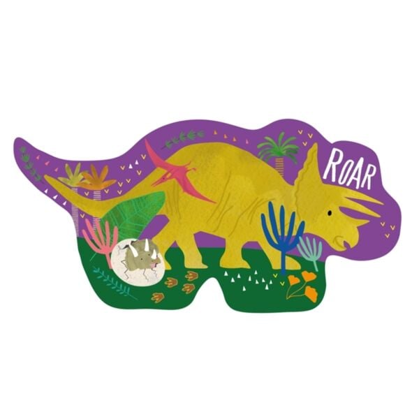 Floss Rock 12 Parça Şekilli Yap Boz - Dinosaur