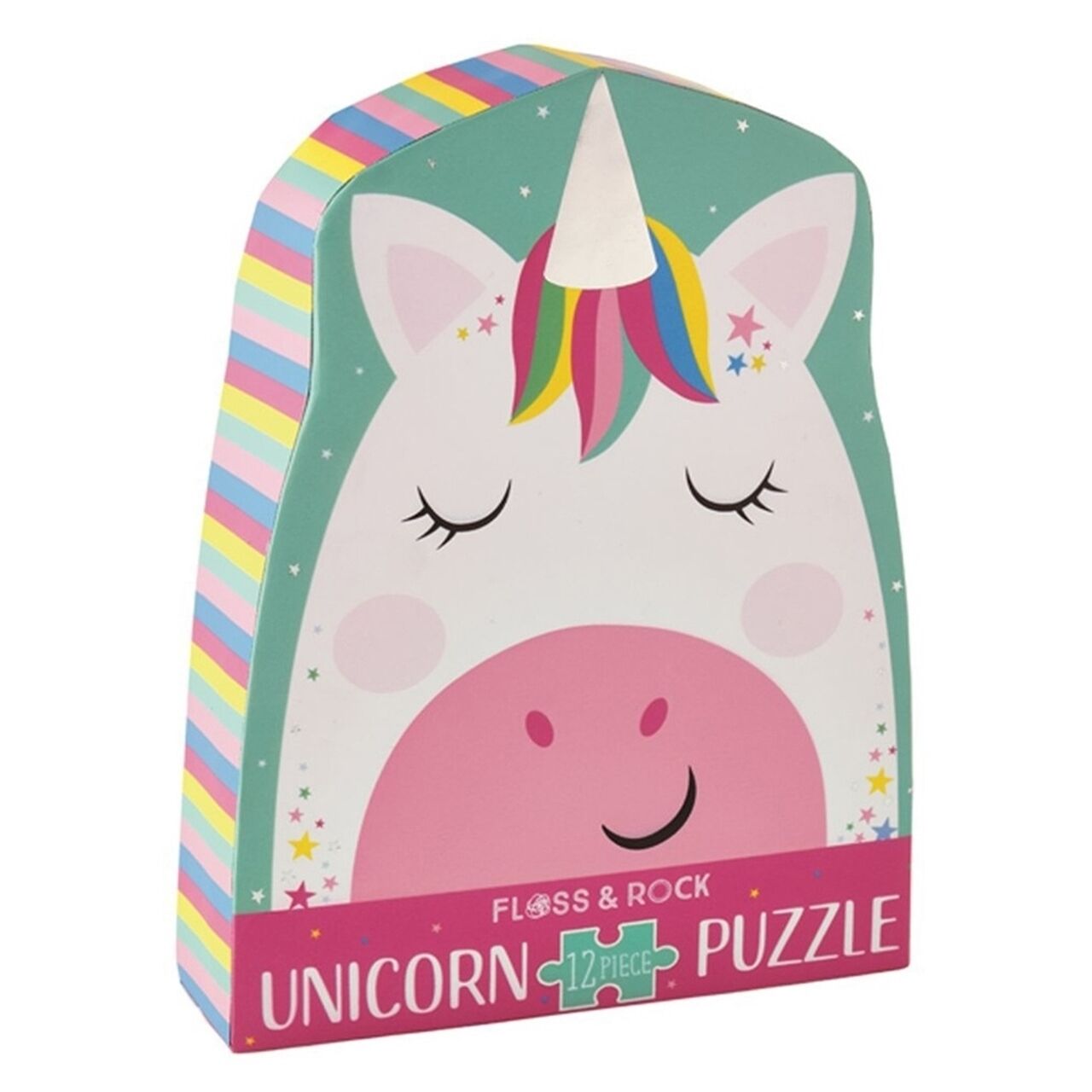 Floss Rock 12 Parça Şekilli Yap Boz - Unicorn