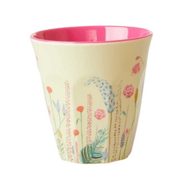 Melamin BardakMedium Summer Flowers