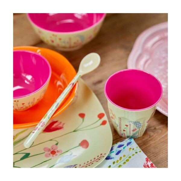 Melamin BardakMedium Summer Flowers