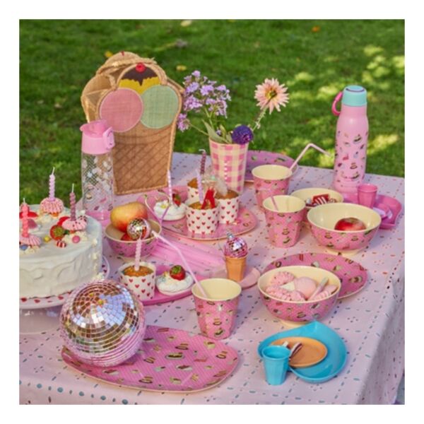 Melamin Bardak Tatlı Kek Baskılı - Orta - 250ml