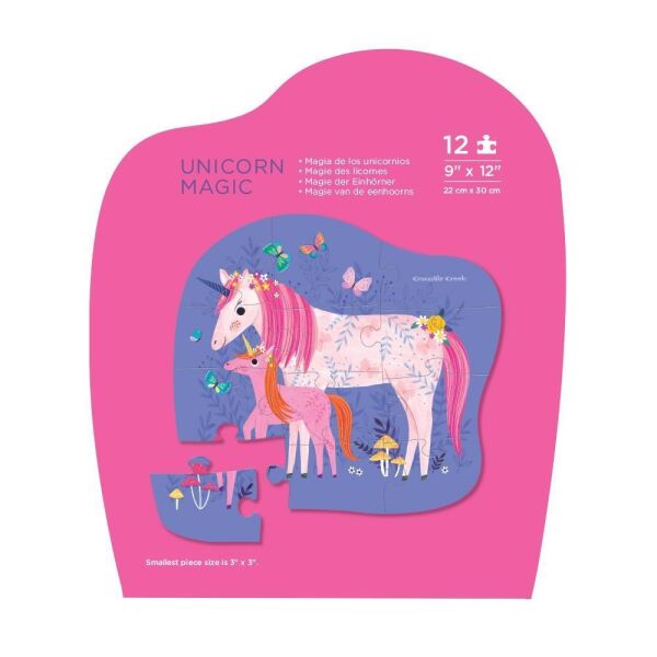 Crocodile Creek Mini Puzzle Unicorn 12 Parça