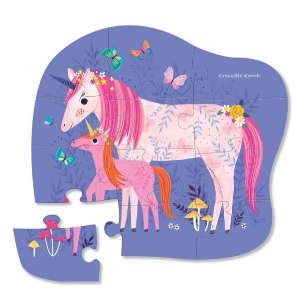 Crocodile Creek Mini Puzzle Unicorn 12 Parça