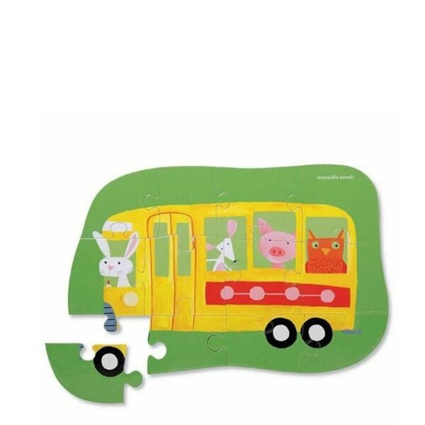 Crocodile Creek Mini Puzzle Okul 12 Parça