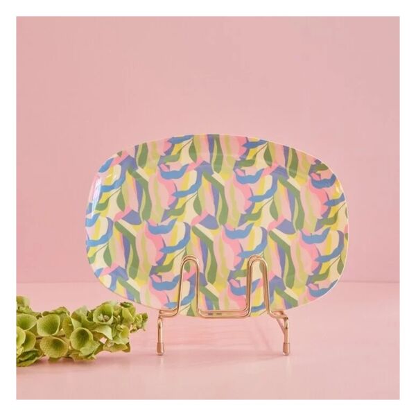 Orta Melamin Dikdörtgen Tabak   Mavi  Jungle Fever