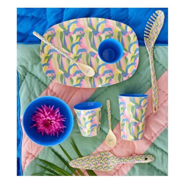 Orta Melamin Dikdörtgen Tabak   Mavi  Jungle Fever