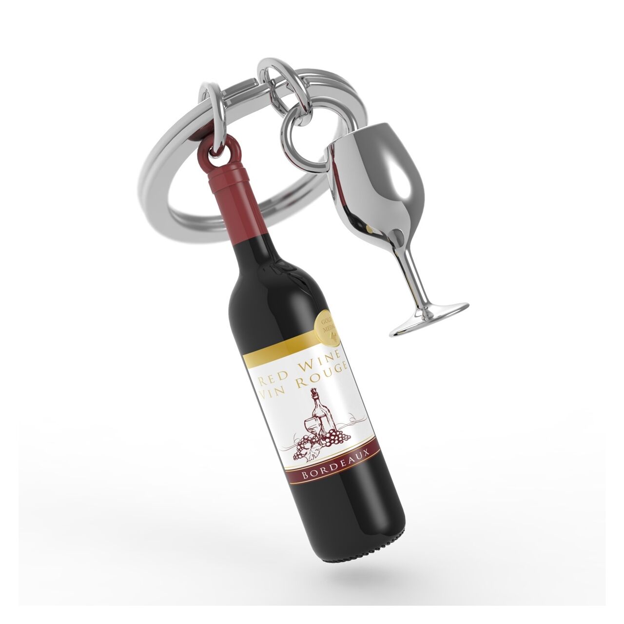 Metalmorphose Şarap & Kadeh Anahtarlık