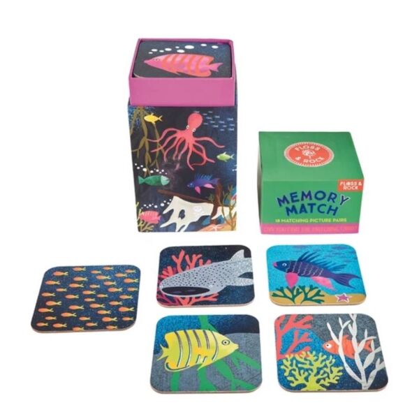 Floss Rock Hafıza ve Eşleştirme Kartları-Deep Sea