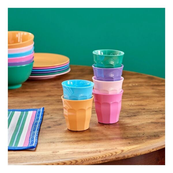 Melamine Küçük Bardak  Çok Renkli  6 lı Paket