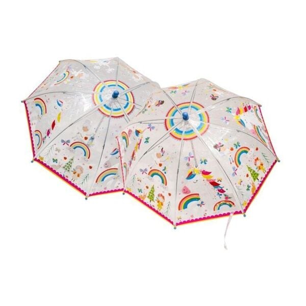 Floss Rock Renk Değiştiren Şeffaf Şemsiye - Rainbo