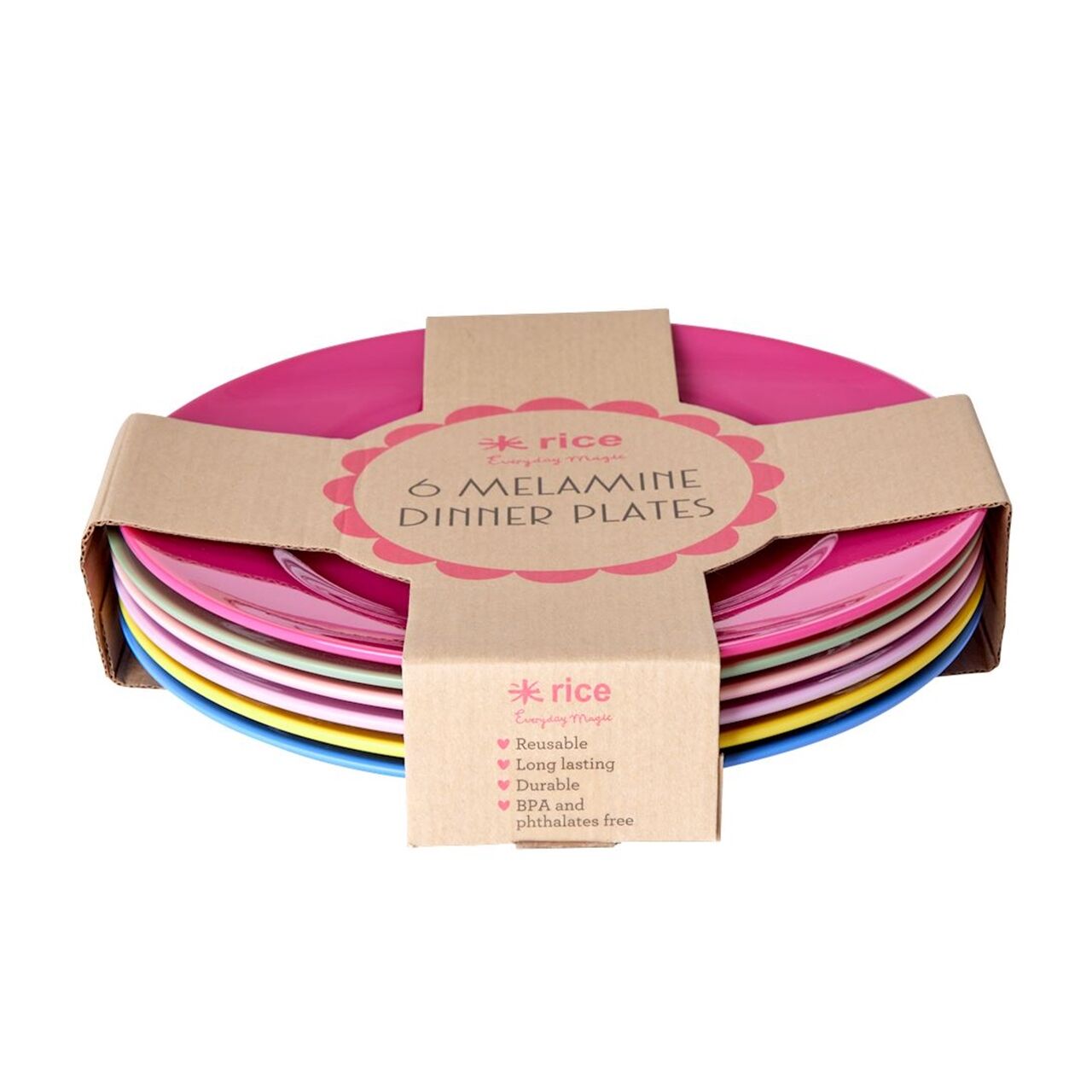 Melamine Yuvarlak Yemek Tabakları Çeşitli Renklerd